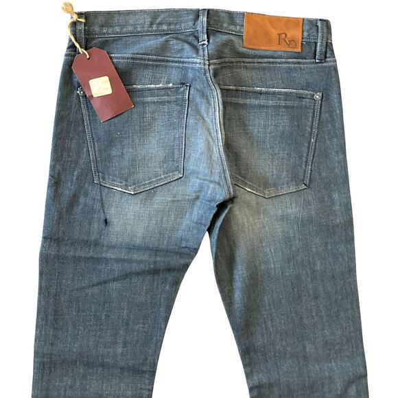 Raven Denim Vic Slim Straight Denim Jeans in Alloy Size 29 x 34 NWT $199 - Picture 7 of 10